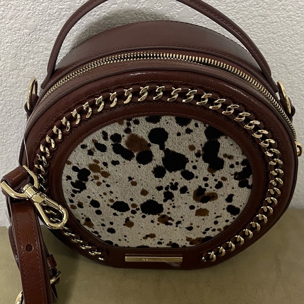 Brahmin Lane Cognac Caspian Crossbody Bag
